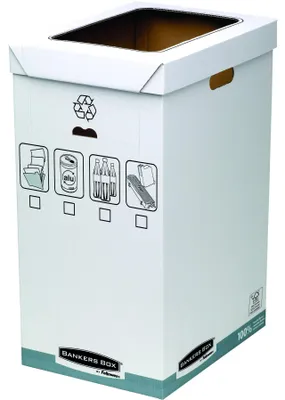 Immagine prodotto di Bidone per la raccolta differenziata Fellowes BANKERS BOX SYSTEM, bianco