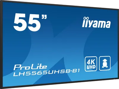 Produktbild von iiyama LH5565UHSB-B1, Kiosk-Design, 138,7 cm (54.6"), LED, 3840 x 2160 Pixel, WLAN, 24/7