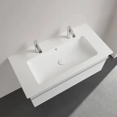 Produktbild von Villeroy & Boch Venticello Schrankwaschtisch 100 x 50 cm, mit 2 Hahnlöchern, mit Überlauf