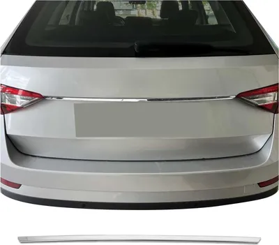 Zdjęcie produktu dla Tylna listwa bagażnika do Skoda Superb kombi 2015-2025 chromowana stal nierdzewna