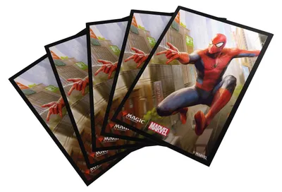 Productafbeelding van Gamegenic MTG Marvel's Spider-Man: Premium beschermhoezen voor speelkaarten – Spider-Man