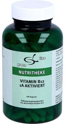 Image de Green Line Nutritheke Vitamine B12 1A activée gélules, 180 gélules