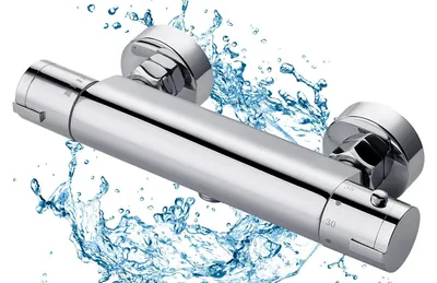 Obrázok produktu pre Termostatická sprchová batéria s bezpečnostnou poistkou na 38 °C, chrómová