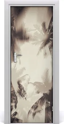Produktbild von Tulup Türaufkleber 75x205 cm Dekorative Aufkleber Selbstklebend Wasserdichte Tapete Abnehmbar Schlafzimmer Wohnzimmer Wohnkultur - Palmen