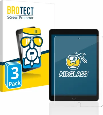 Produktbild von 3x BROTECT Schutzglas für Apple iPad 10.2" WiFi 2021 / WiFi Cellular 2021 Schutzfolie Panzer Folie Glas Display Schutz klar