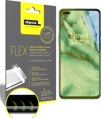 Obrázok produktu pre 3x ochranná fólia pre OnePlus Nord, 100% pokrytie obrazovky, dipos Flex