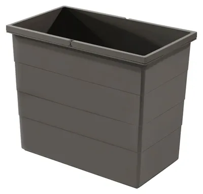 Image de Hailo 28 litres Seau intérieur 1129969 gris foncé 242 x 415 x 350 mm