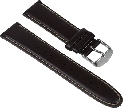 Produktbild von Ersatzband Leder braun Kontrastnaht 20mm für Timex T28201