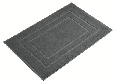 Produktbild von Badematte | 60 x 90 cm extra groß | 100 % Baumwolle | Duschmatte, Badematte | Farbe: Anthrazit