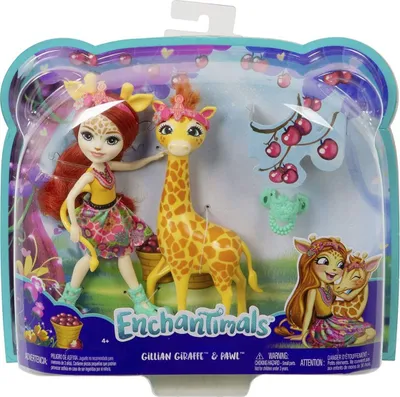 Produktbild von Mattel FKY74 - Enchantimals - Puppe mit Giraffe, Gillian