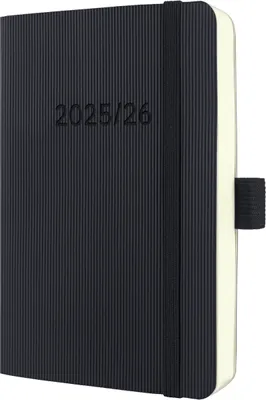Image de sigel Calendrier de poche Conceptum 2025/2026 DIN A6 noir