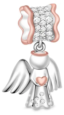 Produktbild von Gnoce Charm Anhänger Engel CJC013 Silber
