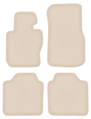 Produktbild von DURBAN Beige Velours-Fußmatten-Set für BMW 3 F34 Gran Tourismo (2013-2020)