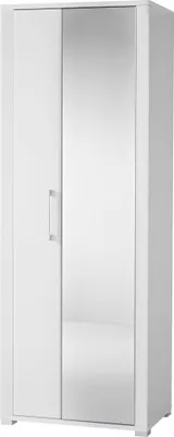 Produktbild von Garderobe GO Garderobenschrank Dielenschrank Hochschrank Spiegel Weiß