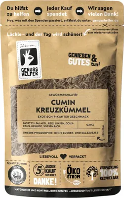 Produktbild von Kreuzkümmel, ganz, Cumin, Kreuzkümmelsamen zum Kochen, 3 x 75g