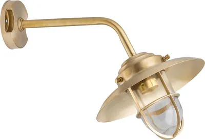 Produktbild von Wandleuchte außen E27 IP43 Haus Garten Messing Maritim Außenlampe Wand