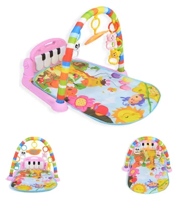 Produktbild von Moni Spielbogen Fitness Girl 696-R22 Krabbeldecke Klaviertasten Hängespielzeuge rosa