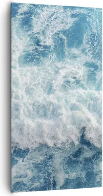 Produktbild von Bild auf Leinwand - Leinwandbild - Meer Welle Ozean - 65x120cm - Wand Bild - Wanddeko - Wandbilder - Leinwanddruck - Bilder - Kunstdruck - Wanddekoration - Leinwand bilder - Wandkunst - PA65x120-4067