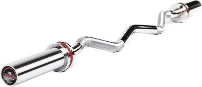 Productafbeelding van Olympische Curl Halterstang 120 cm - 50 mm - 9 kg - maximaal 150 kg