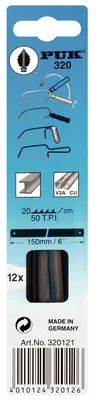 Produktbild von Metallsägeblatt 320 L.150mm ZpZ 50 1-s.12 St./Karte PUK