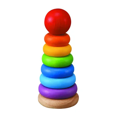 Immagine prodotto di Anello giocattolo in legno impilabile PlanToys