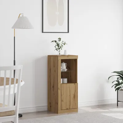 Produktbild von Möbel Sideboard mit LED-Leuchten Artisan Eiche 41x37x100 cm - Kommoden 863040