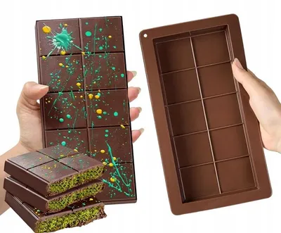 Produktbild von Rossner Silikonform Dubai Schokolade Tafel Groß
