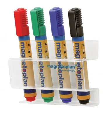 Produktbild von Magnetoplan 16712, Tafelstiftablage, Transparent, Weiß, 1 Stück(e)