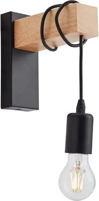 Immagine prodotto di Lampada da parete 1x E27 max 40W, metallo nero industriale EGLO Townshend