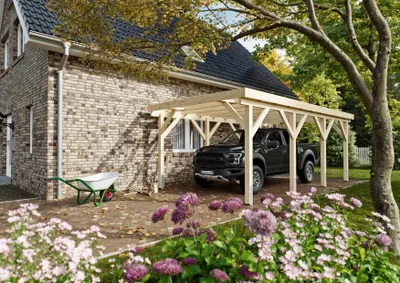 Produktbild von Carport Irvine II 3,44x6,50 m - inklusive hochwertigem Stahltrapez