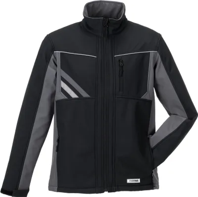 Produktbild von Größe M Unisex Planam Highline Winter Softshelljacke schwarz schiefer zink Modell 2721