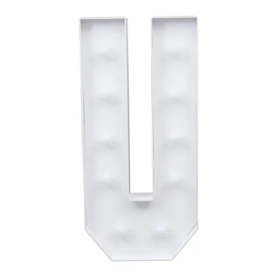 Image de 91,5cm Lettre U lumineuse Anniversaire Demande en Mariage Fête Décoration 2000-3000K