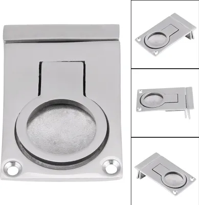 Produktbild von 316 Edelstahl Bodenverschluss - Kombinierte Klappen-Schnappvorrichtung 57 * 40mm für Boote - Ideal für maritime Anwendungen
