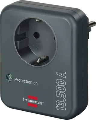 Produktbild von brennenstuhl Überspannungsschutzadapter 13.000 A anthrazit