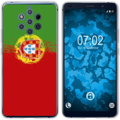 Produktbild von PhoneNatic Case kompatibel mit  Nokia 9 PureView Silikon-Hülle WM Portugal M8
