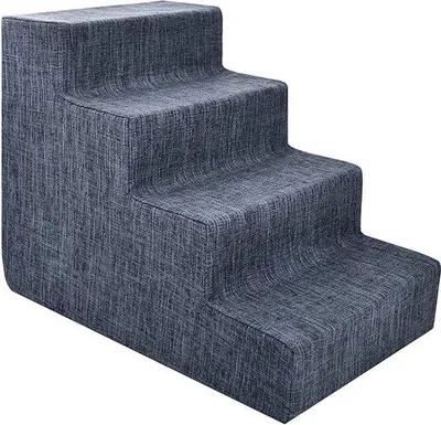 Produktbild von Famanu Haustierleiter für Bett und Sofa - Hochdichtes Schaumstoff, Waschbar