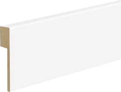 Produktbild von 2,50 m | Sockelleiste Topline Profil uni weiss
