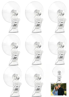 Saugnapfclips 8er-Pack, wiederverwendbar, für Küche & Bad