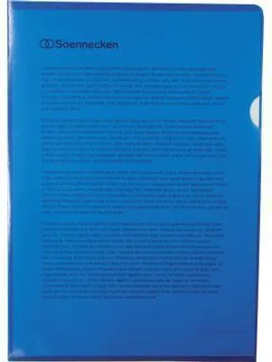 Produktbild von Soennecken Sichthülle 1514 DIN A4 PP blau 100 St./Pack.