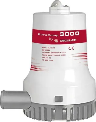 Zdjęcie produktu dla Pompa zanurzeniowa Europump II 3000 12 V - Osculati 16.122.18