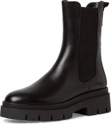 Produktbild von Tamaris damskie buty za kostkę Chelsea Boot Bulky podeszwa profilowana modna 1-25992-41, rozmiar:38 EU, kolor:Czarny