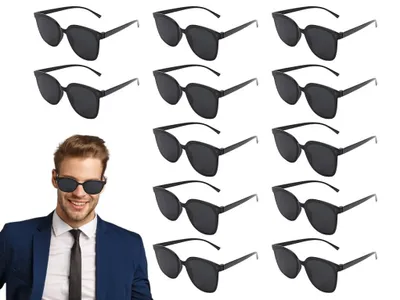 Image de Ensemble de 24 lunettes de soleil rétro pour fêtes et événements