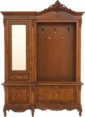 Produktbild von Casa Padrino Luxus Barock Garderobe Braun 162 x 45 x H. 230 cm - Barock Garderoben Möbel