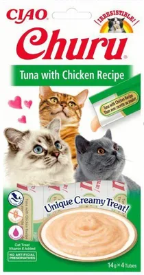Immagine prodotto di Churu Cat Purée Tonno con Pollo 4x14g
