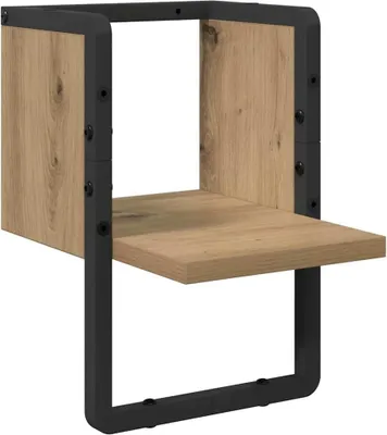 Obrázek produktu pro vidaXL Nástěnná uměleckořemeslná police dub 20 x 25 x 30 cm materiál na bázi dřeva