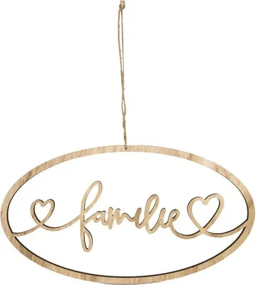 Produktbild von Riffelmacher Dekohänger Familie oval 40 x 23 cm