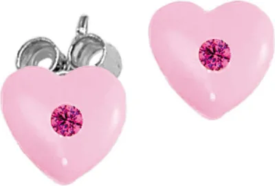 Produktbild von Scout Kinder Ohrringe Ohrstecker Silber Herz rosa Mädchen 262158100