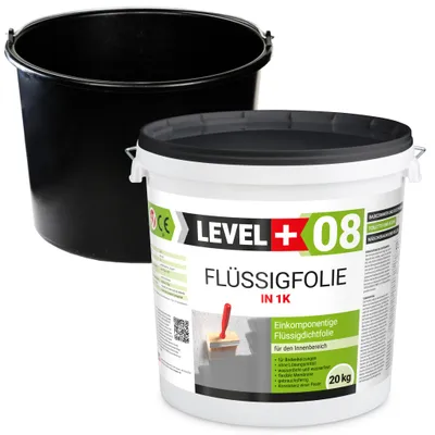 Immagine prodotto di Set di impermeabilizzazione con pellicola liquida da 20 kg + secchio da 20 L per malta in omaggio - Set di impermeabilizzazione in PVC SET403