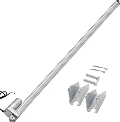 Obrázek produktu pro Lineární pohon VEVOR 12 V, vodotěsný lineární motor 1016 mm IP65, lineární pohon 3000 N, lineární pohon 5 mm/s s montážními držáky pro solární trackery, průmyslové stroje, otevírače dveří