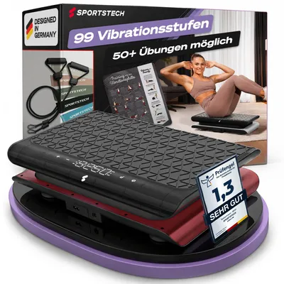Produktbild von sVibe_Lite_RD - 2D Vibrationsplatte - App kompatibel - 99 Intensitätsstufen- LED-Display